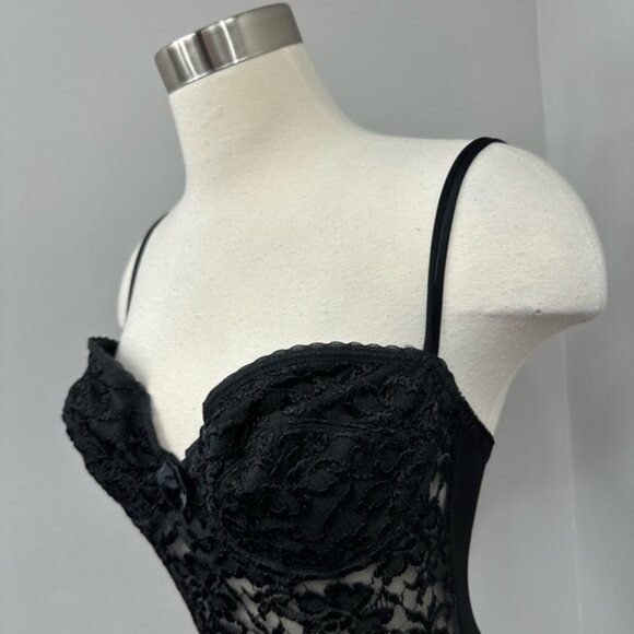36C VS Black Lace Lingerie Bodysuit - Picture 12 of 13